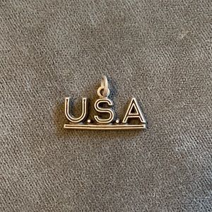 Sterling Silver USA Charm